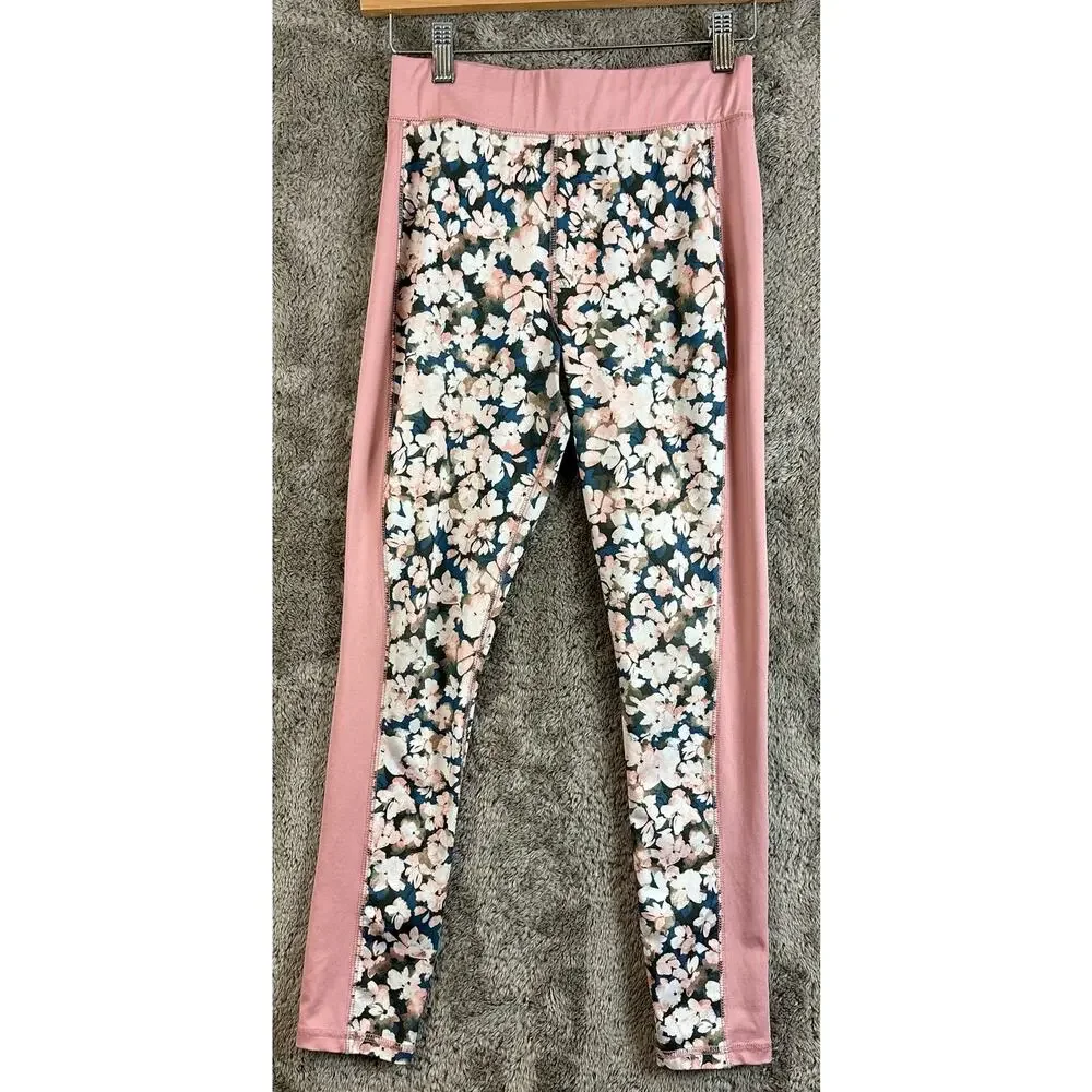 OshKosh B'gosh Pink Floral Leggings Girl's Activewear Pull-On Pants 14